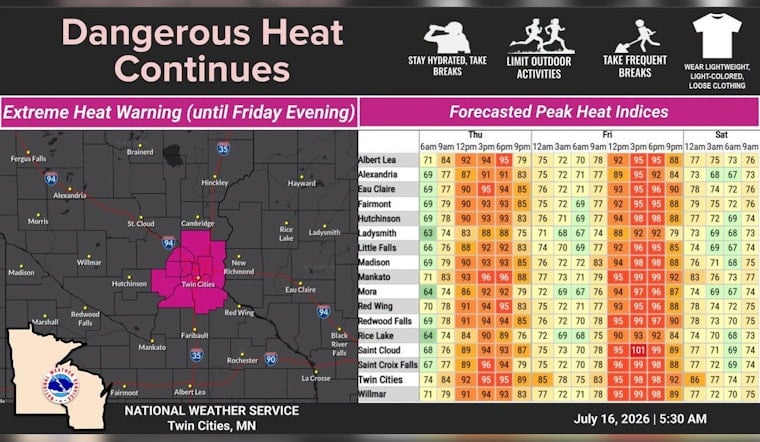 Choking Smoke and Brutal Heat Put Minneapolis on Edge Through Friday