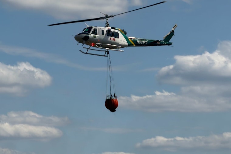 Chopper Rushes In as Brush Fire Flares Near Inverness Wildlife Preserve