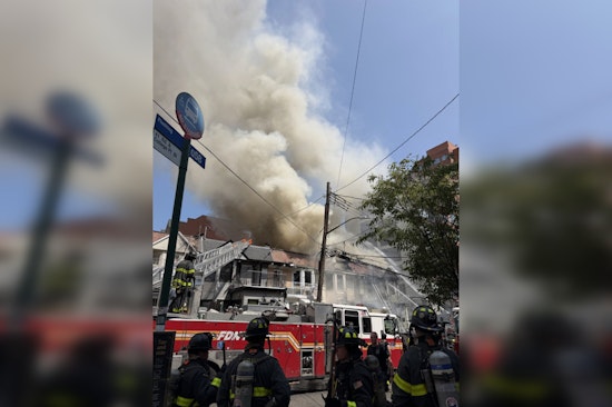 College Point Three-Alarm Blaze Chokes SkyView Shoppers, Jams Queens Traffic