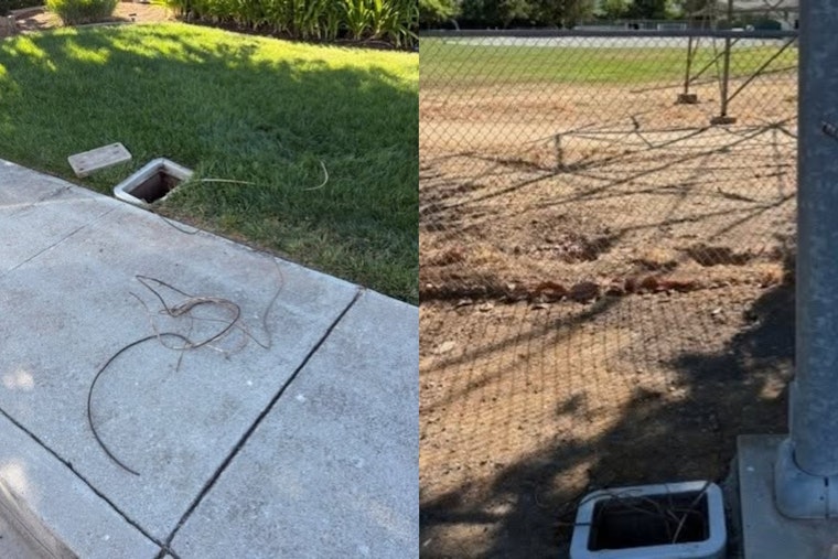 Copper Crooks Strip Morgan Hill Streetlights, Leave Blocks In The Dark