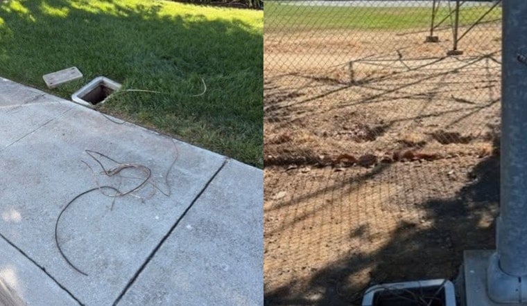 Copper Crooks Strip Morgan Hill Streetlights, Leave Blocks In The Dark