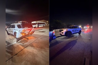 Cops, 2 Suspected Drunk Drivers Slam Precinct 5 SUVs On Katy Freeway