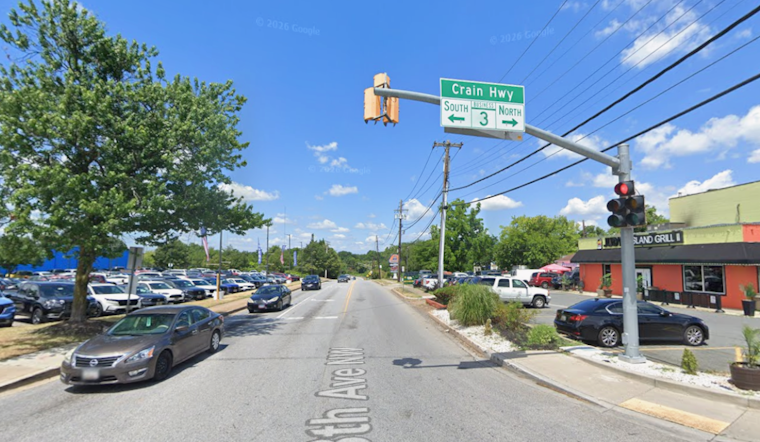 Crain Highway Chaos As Glen Burnie Facade Crumbles
