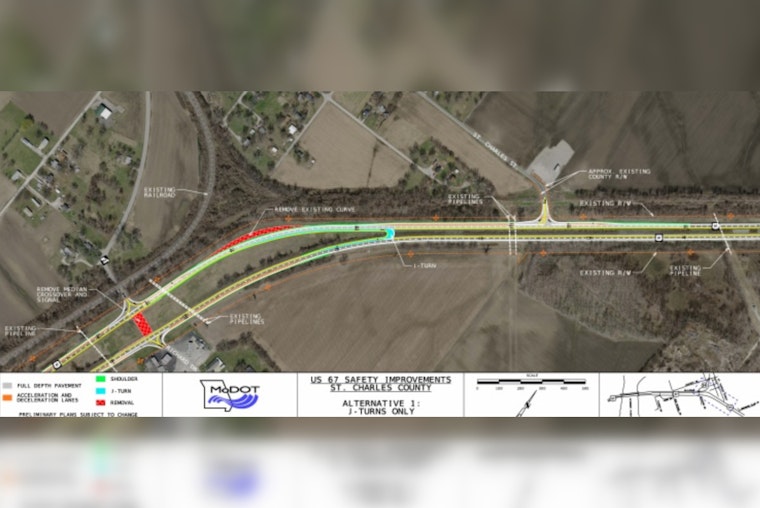 Crash-Plagued Route 67 In West Alton Gets High-Stakes Safety Makeover