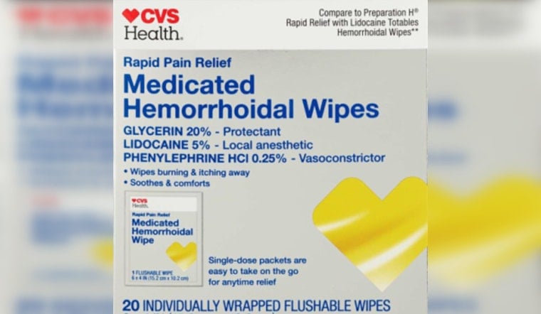 CVS 'Rapid Pain Relief' Wipes Yanked After Feds Flag Child Poisoning Risk