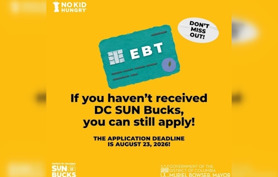 DC Parents on the Clock to Snag $120 Sun Bucks Per Student