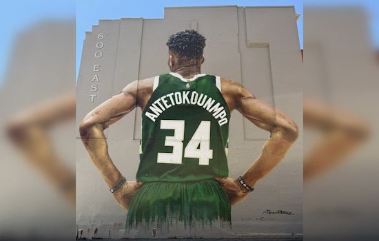 Downtown Giannis Mural Gets Slapped With Graffiti