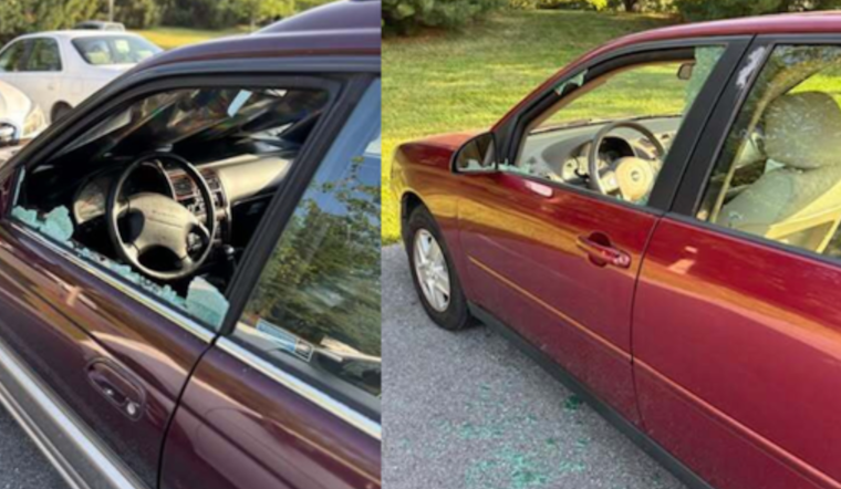 Dozens Of Car Windows Smashed In Frederick County
