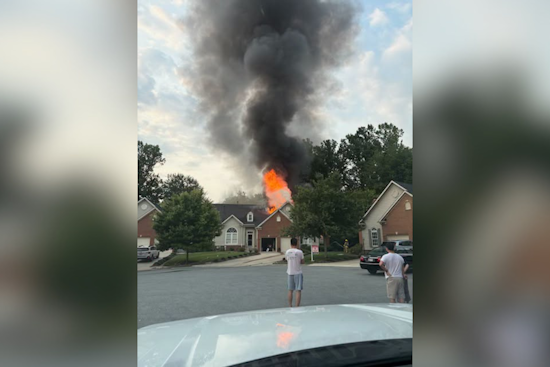 Ellicott City Townhome Fire Injures Two Firefighters