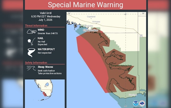 Fast-Building Everglades Squalls Trigger Pop-Up Marine Warning Off Gulf Coast
