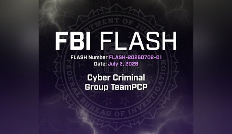 FBI Honolulu Sounds Alarm As TeamPCP Hijacks Developer Supply Lines