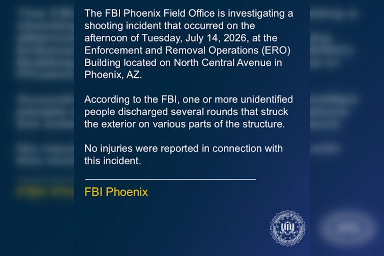 Gunfire Rattles Phoenix ICE Office as Feds Hunt Shooter