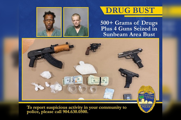 Fed-Up Neighbors Help JSO Bust Sunbeam Road Drug House Packed With Guns and Dope