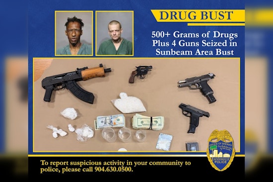 Fed-Up Neighbors Help JSO Bust Sunbeam Road Drug House Packed With Guns and Dope