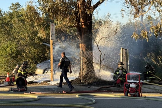 Fiery Alameda de las Pulgas Crash Leaves Driver Dead In San Mateo