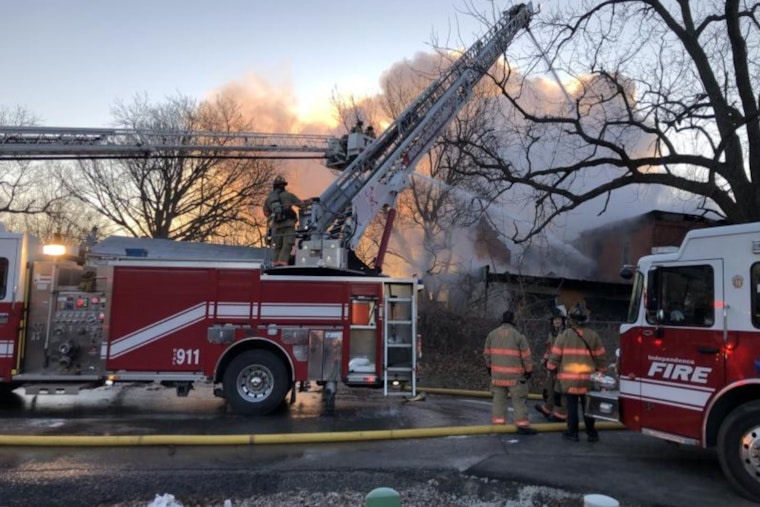 Firefighters Race To Save Vacant Independence Strip Mall In Three-Alarm Blaze