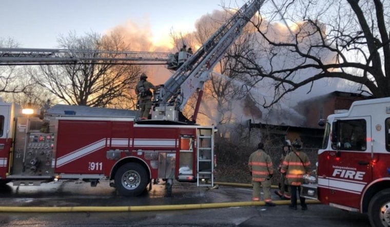 Firefighters Race To Save Vacant Independence Strip Mall In Three-Alarm Blaze