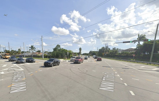 Firework Punk Singes Deputy's Hand in Miami Lakes Street Takeover