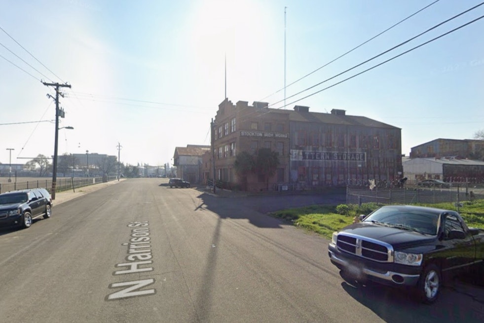 Flames Rip Through Long-Abandoned Stockton Iron Works By The Waterfront