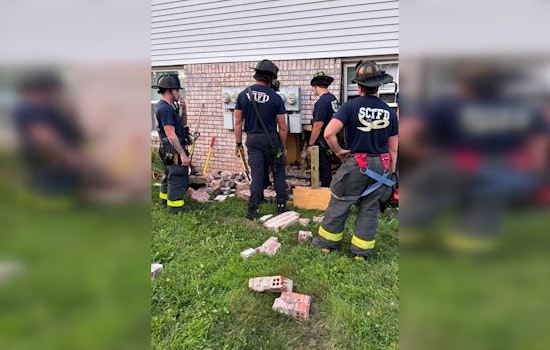 Fortville Pickup Plows Into Apartment, Triggers Wall Collapse and Late-Night Evacuation