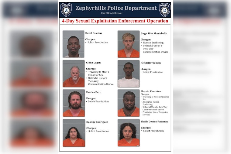 Four-Day Zephyrhills Sex-Sting Nets 8 Busts, Cops Say