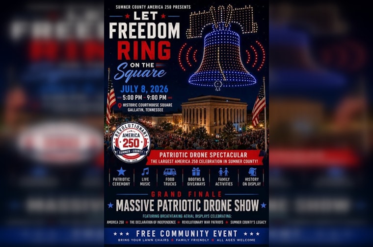 Gallatin Square Throws Giant America 250 Bash With Sky-Filling Drone Show