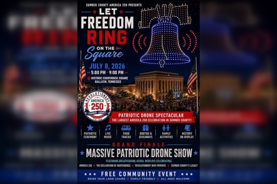 Gallatin Square Throws Giant America 250 Bash With Sky-Filling Drone Show