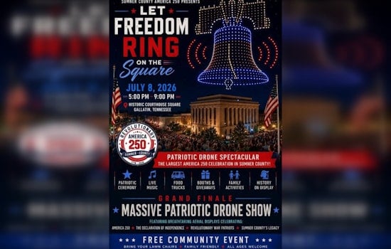 Gallatin Square Throws Giant America 250 Bash With Sky-Filling Drone Show