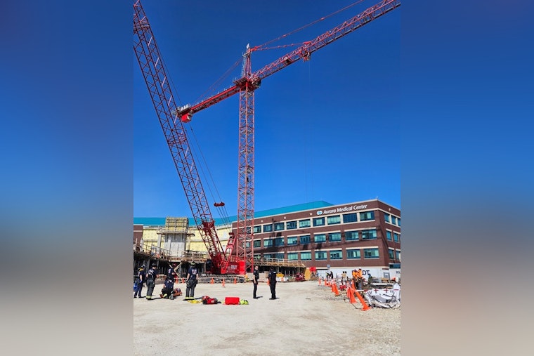 Grafton Crews Race To Save Worker Stricken 160 Feet Up On Hospital Crane