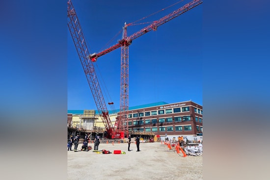 Grafton Crews Race To Save Worker Stricken 160 Feet Up On Hospital Crane