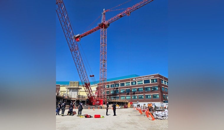 Grafton Crews Race To Save Worker Stricken 160 Feet Up On Hospital Crane