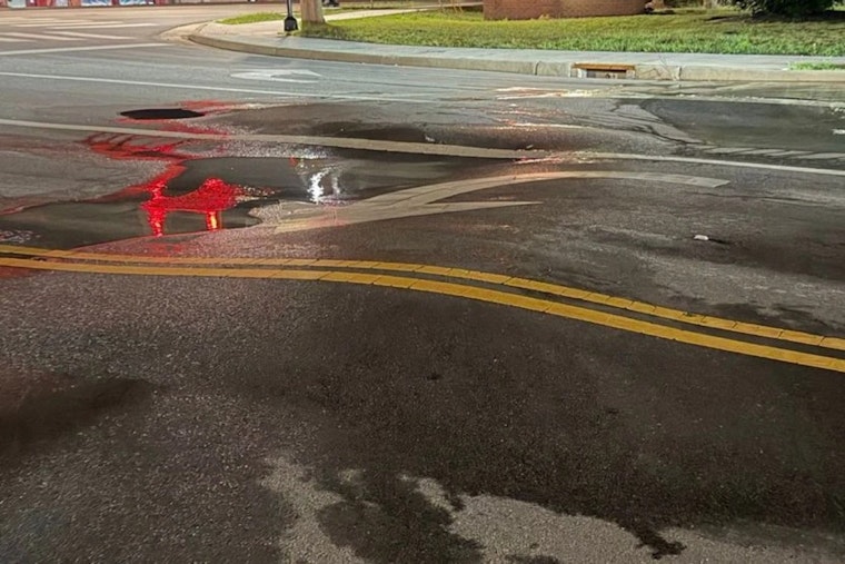 Grandin Road Rips Open After Massive Water Main Break In Hamilton