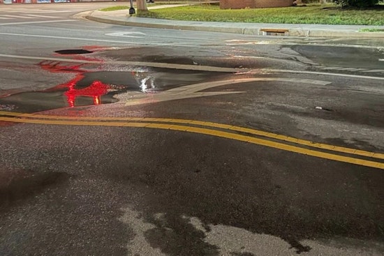 Grandin Road Rips Open After Massive Water Main Break In Hamilton