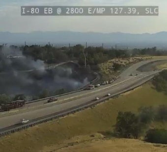 Grass Fire Slams Parleys Commute, Shuts Key I-80 Canyon Ramp