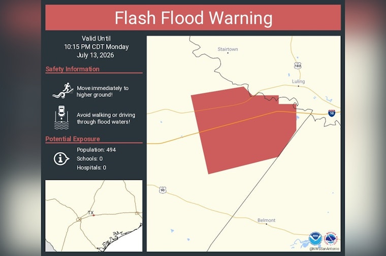 Guadalupe County Braces As Flash Flood Warning Targets I‑10 And Hwy 183