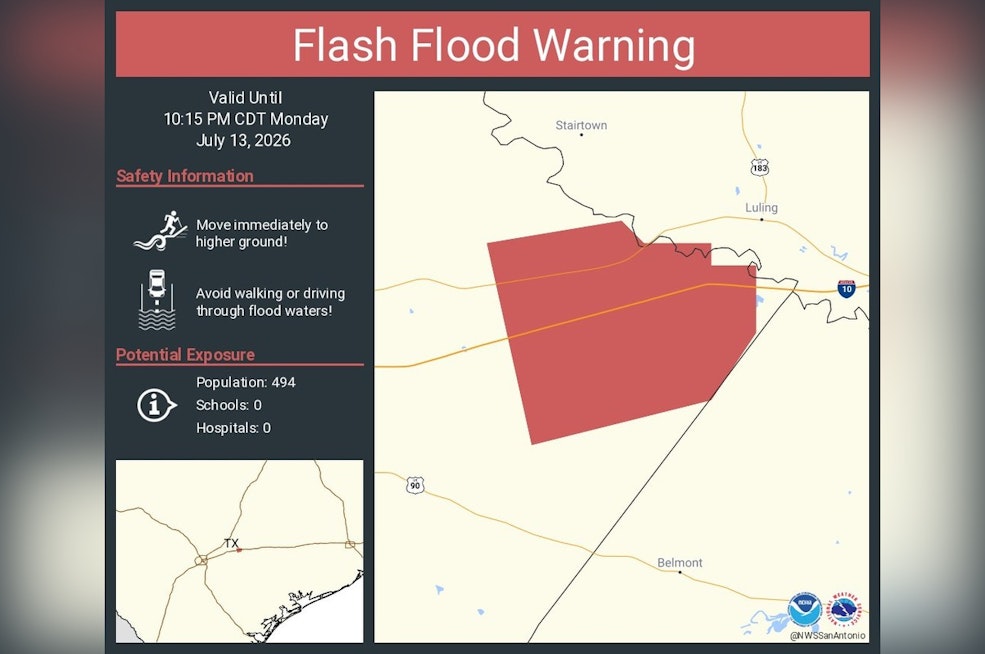Guadalupe County Braces As Flash Flood Warning Targets I‑10 And Hwy 183