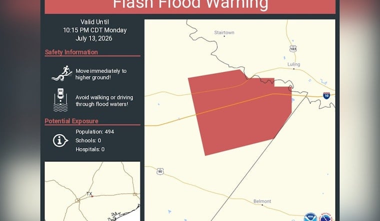 Guadalupe County Braces As Flash Flood Warning Targets I‑10 And Hwy 183