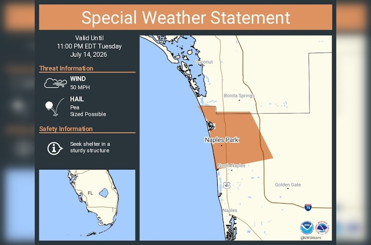 Gulf Storms Take Aim At Naples Park, Palm River Tonight