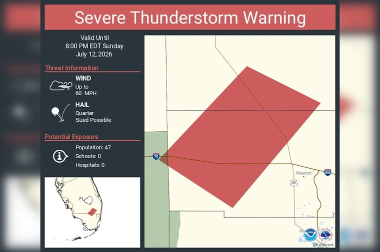 Hail-Slinging Storms Put Broward, Collier And Palm Beach On Edge Until 8 P.M.