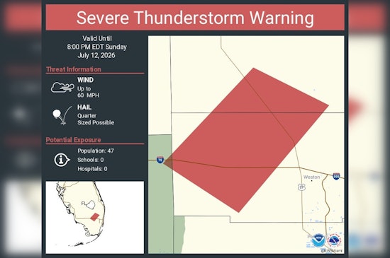 Hail-Slinging Storms Put Broward, Collier And Palm Beach On Edge Until 8 P.M.