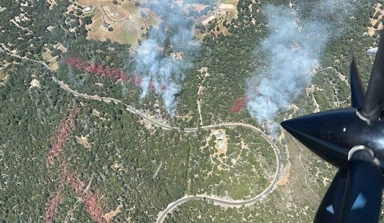 Happy Fire Slams Mt. Aukum Road, Drivers Diverted In El Dorado County