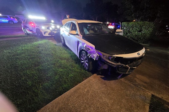 Headlights-Off Getaway Ends With Car In Northeast Harris County Home