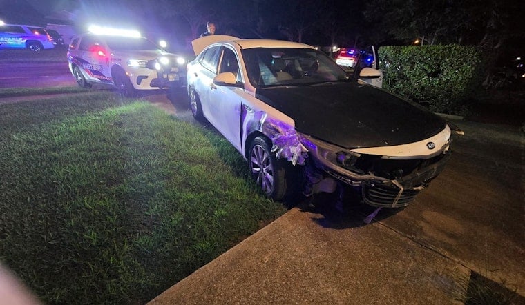 Headlights-Off Getaway Ends With Car In Northeast Harris County Home