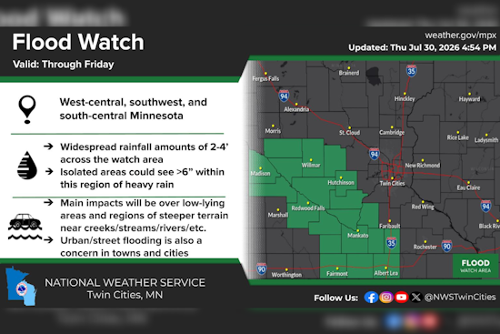 Heavy Rain Soaks Minneapolis Before A Sunny Weekend Arrives