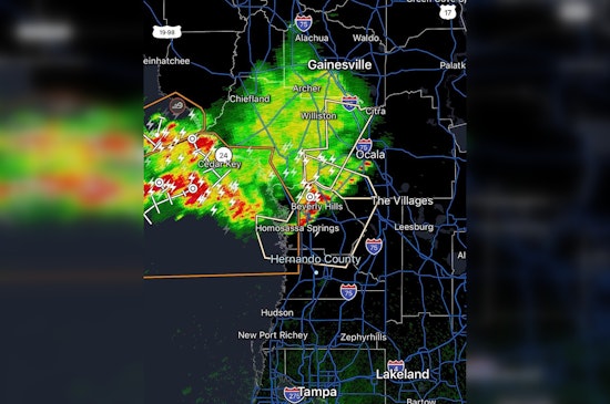 Hernando County Fire Warns Strong Thunderstorms Are Moving Through