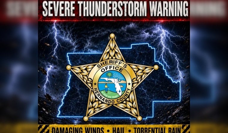Hernando Hammered as Fierce Storm Drops Trees and Zaps Car With Lightning