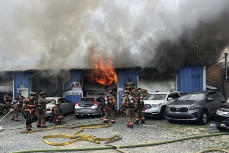 Hillsborough Road Inferno Guts Durham Auto Shop, Torches Multiple Cars