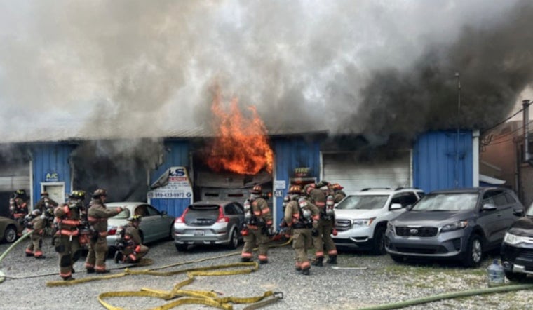 Hillsborough Road Inferno Guts Durham Auto Shop, Torches Multiple Cars