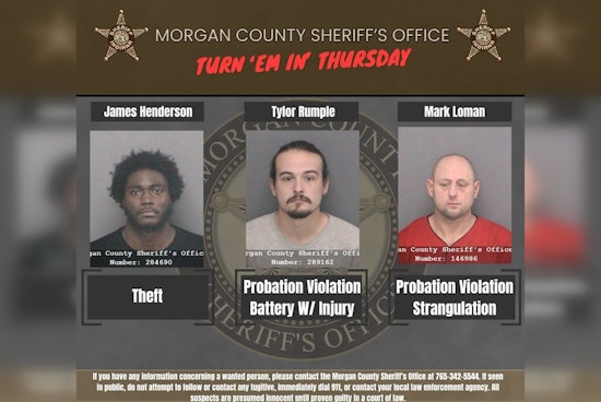 Morgan County Sheriff Lists Three Men In Weekly Warrant Post