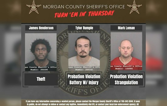 Morgan County Sheriff Lists Three Men In Weekly Warrant Post